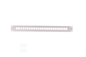 PATCH PANEL 12 PORT PUSTY (RAL 7035)