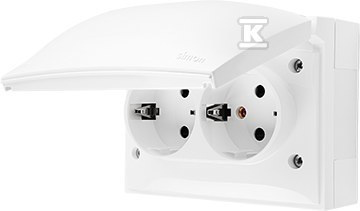 GN.2-KR.Z/U SCHUKO IP44 BIAŁY AQUACLICK