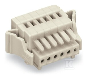 GNIAZDO 1-PRZE.CA.CLAMP®, 0,5 MM2, RA.