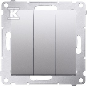DP31L.01/43 PRZYCISK SIMON54 SREBRO MAT