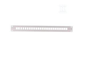 PATCH PANEL 12 PORT PUSTY (RAL 9005)