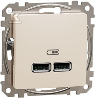 GN.USB 2,1A BEŻ SEDNA DES