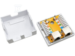 GNIAZDO NATYNKOWE STP KAT.5E 2XRJ45