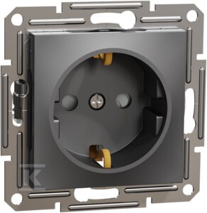 GN.1-KR.SCHUKO B/R PRZ.ANTRACYT ASFORA