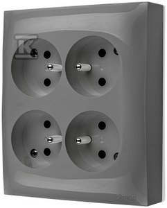 GN.4.KR.Z/U IP20 PRZ.SZARY AQUACLICK