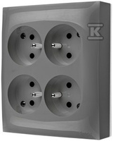 GN.4-KR Z/U IP20 SZARY AQUACLICK