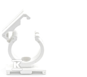 UCHWYT 18 ZAMK.DO RUR BEZHAL.BIAŁY/100S