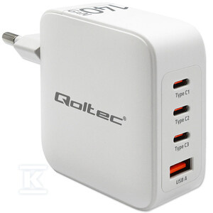 ŁADOWARKA 140W GAN/5-20V/2.5-5A/3 X USB