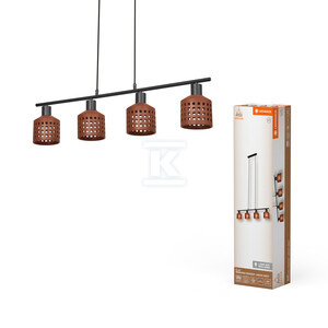 OPR.DEK. CLAY WIN PEND LN 4XE27 BRN