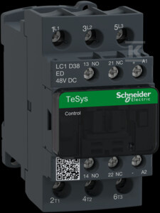 STYCZNIK D 3P AC3-38A,NZ+NO,48V DC