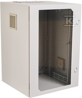 SZAFA19"12UX600X600,DRZ.PEŁNE,ZEW,SZARA