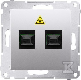 DGS2.01/43 GNIAZDO SIMON54 SREBRO MAT