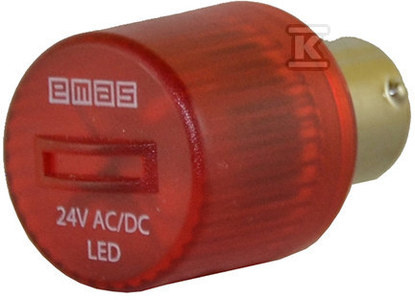 DIODA LED BŁYSK.24 VDC CZERWONA