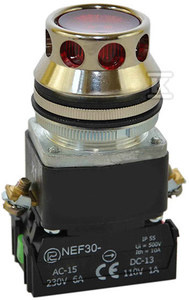 NEF30-KLXY/24V-CZERWONY PRZYCISK