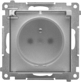 GN.1-KR.Z/U IP44 B.U.TR. ALU.MAT SIMON55