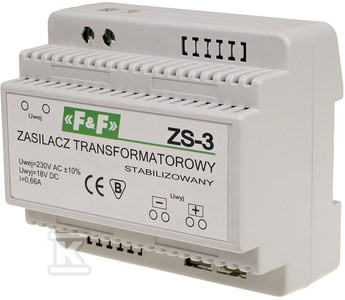 ZS-3-ZAS.STAB18VDC,230V~,0,66A,12W,TH35