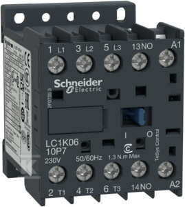CONTACTOR 9A AC3 4KW 1NO 220VAC COIL#