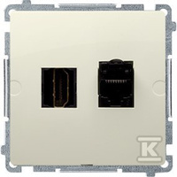 BMGHRJ45.01/12 GNIAZDO BASIC BEŻ