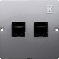 GNIAZDO TELEFONICZNE RJ11 PODWÓJNE (MOD