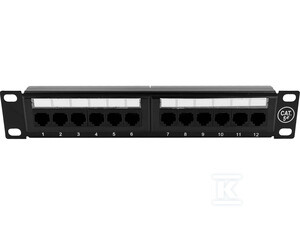 PATCH PANEL UTP 12 PORTÓW LSA 10" 1U