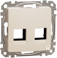 PŁYT.2XRJ45 KELI.AMP,MOLEX BEŻ SEDNA D