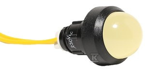 LAM.FI20 ŻÓŁT.230V AC/DC LED SYGNALIZ