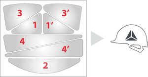 NAKLEJKI ODBLASKOWE SREBRNE