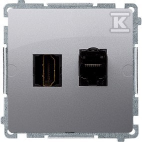 BMGHRJ45.01/43 GNIAZDO BASIC SREBRO M.