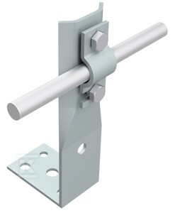 UCHWYT KĄTOWY Z BLASZKĄ: H=6CM /OC/