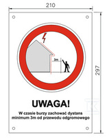 TABLICZKA OSTRZEGAWCZA