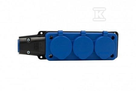 LISTWA GUMA GN.X3 230V IP54 NIEBIESKA