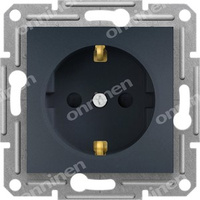 GN.1-KR.SCHUKO B/R PRZ.ANTRACYT ASFORA