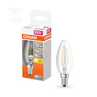 ŻAR.LED 2.5W 827 CLR E14