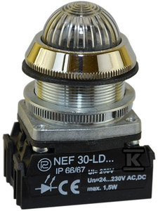 LAMP.NEF30LDS/24V-230V BIAŁA