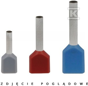 KOŃCÓWKA KABLOWA HI 2X6/14 (100 SZT.)