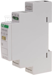 LK-712 Y 5÷10V-1×LED ŻÓŁTA,TH35,1-F