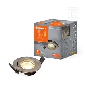 OPR.SPOT REC GU10 INCL LED 4.3W NICKEL