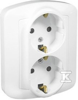 AGSZ2/11 GN.-2-KR.SCHUKO BIAŁY AKORD