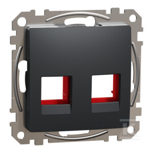 PŁYT.2XRJ45 KRONE CZARNY ANTRA.SEDNA DE