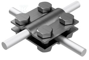 ZŁĄCZE KRZYŻOWE 4-OTWOROWE,2 PŁYTKOW