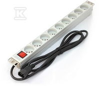 LISTWA ZASILAJĄCA 19"RACK 9XTYP E,1XC14