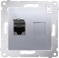 GN.KOMP.RJ45 KAT6E PRZE.SREB.MAT SIMON54