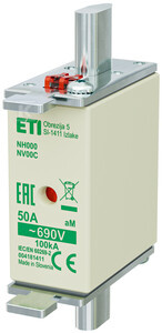 WKŁADKA NH000 AM 50A/690V