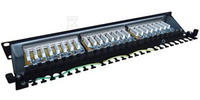 PATCH-PANEL 19" 24X RJ45 S/FTP KAT. 6 1U