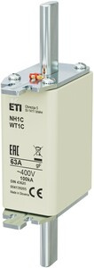 WKŁADKA NH1C GF 63A/400V