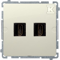 BMGHDMI2.01/12 GNIAZDO BASIC BEŻ