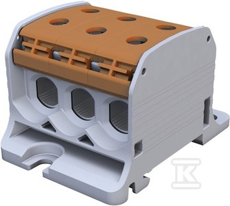 ZŁĄCZKA SZYN STB50-3 AL/CU 87360 BRĄZ