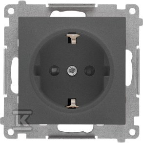 GN.1-KR.SCHUKO PRZ. GRAFIT.MAT SIMON55