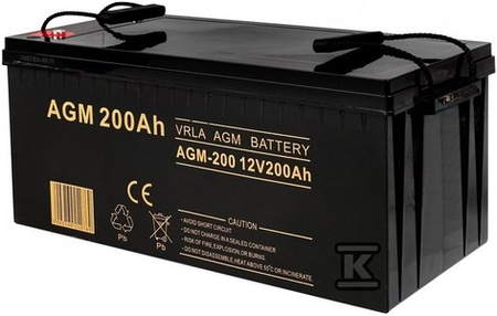 AKUMULATOR AGM 12V 200AH