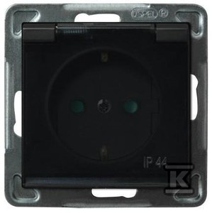 GN.1-KR.Z/U IP44 SCH.P.CZARNY MET.SONATA